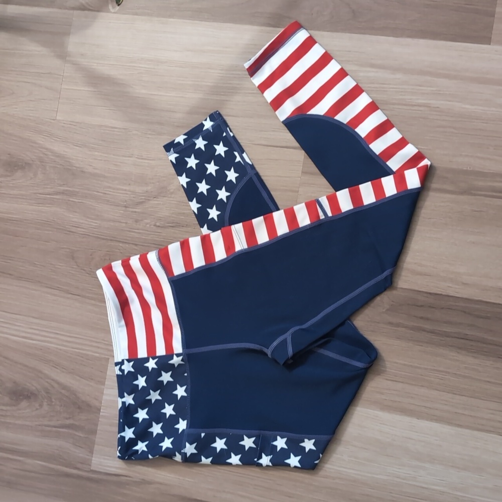 Curves N Combatboots Patriotic Leggings
